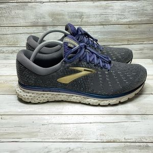 Brooks Mens Glycerin 17 Gray Running Shoes Sneakers Mens Size 10.5